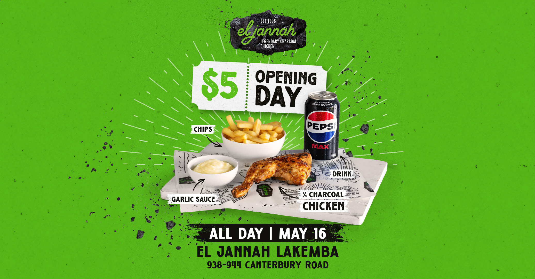 Welcome El Jannah Lakemba with $5 Chicken