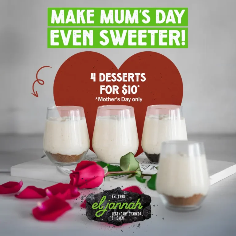 MOTHER’S DAY – FOUR DESSERTS FOR $10