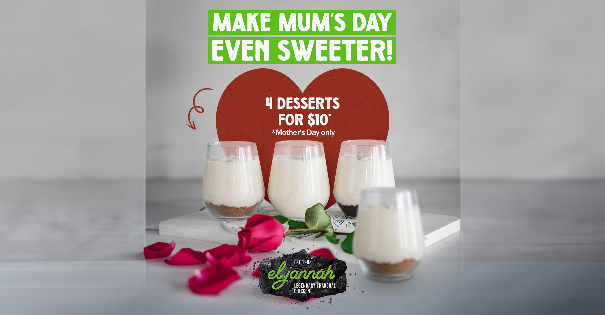 Mother’s Day – Four Desserts for $10