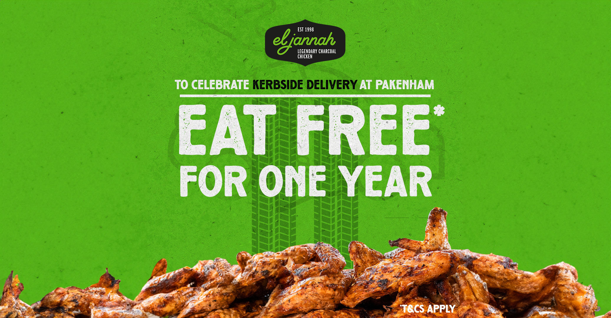 Eat Free for 1 Year at El Jannah Pakenham