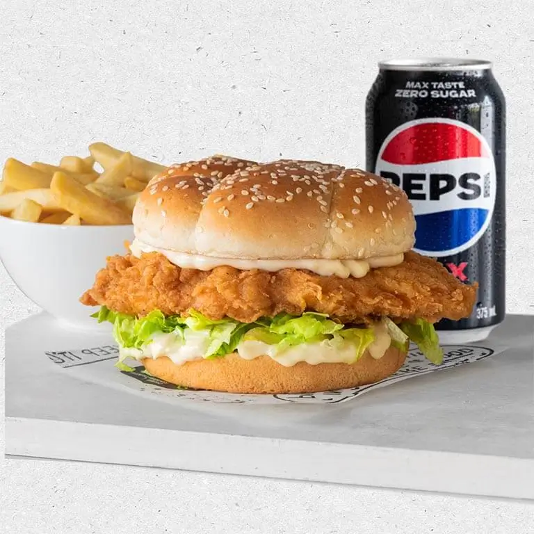 CRISPY CHICKEN BURGER MEAL