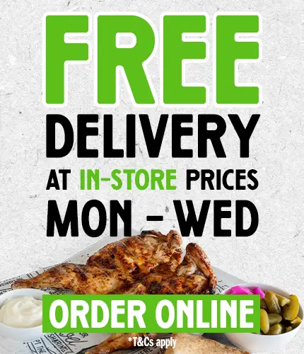 Free delivery at in-store prices