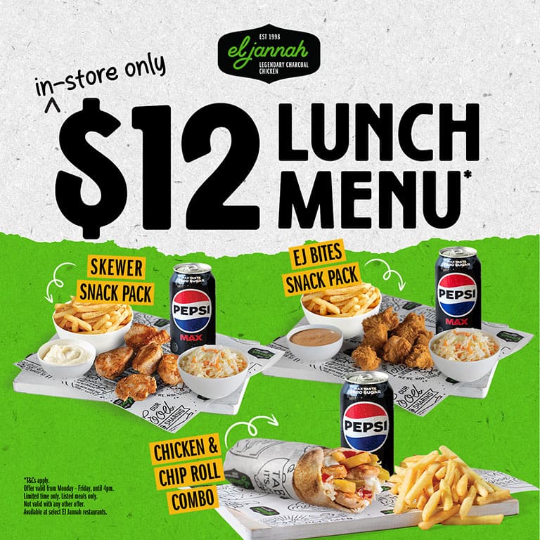 $12 Lunch Menu