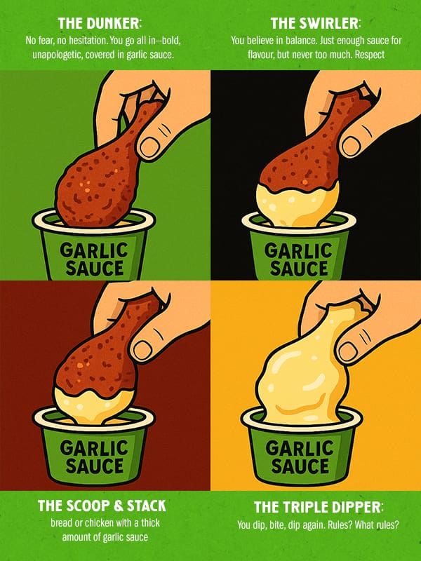 Four Garlic Sauce Personalities