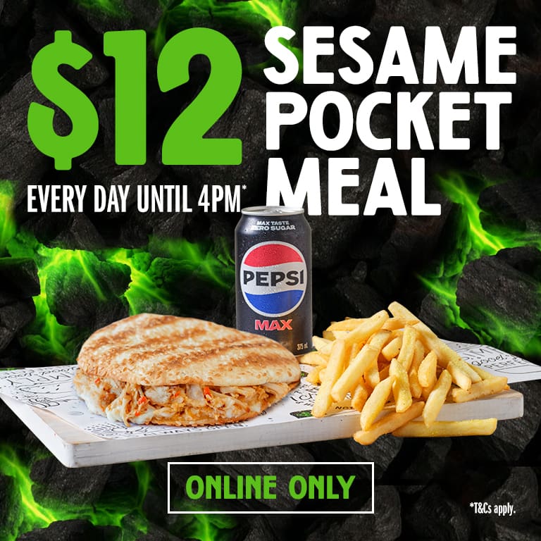 $12 Sesame Pocket Meal