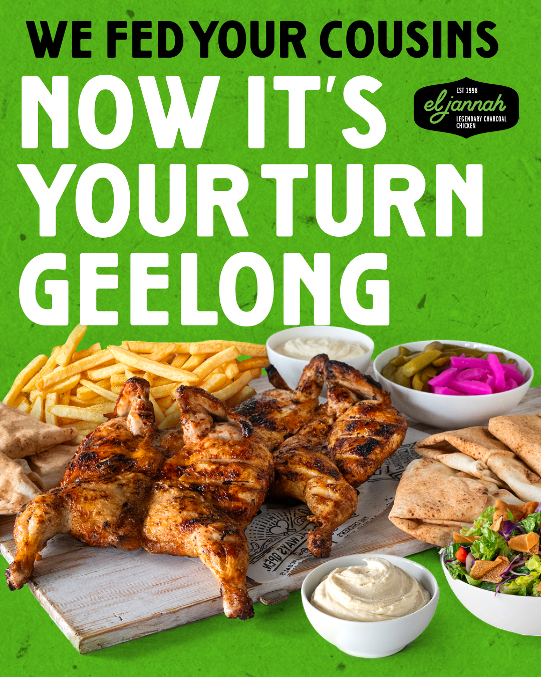 Geelong, mark your calendars — El Jannah lands September 20, 2025!