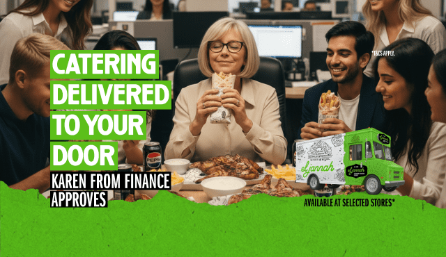 Catering Delivered now at El Jannah